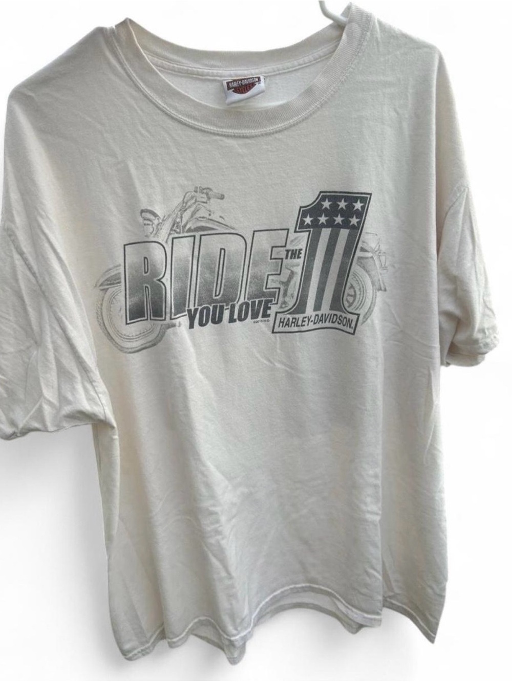 Harley Davidson 100% cotton white t-shirt. XL